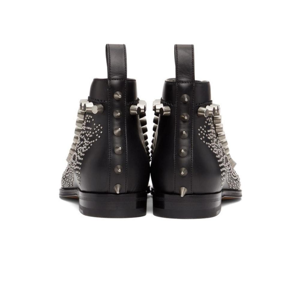 Gucci - Black Brogue Detail Boots - IT 39 - Picture 6 of 6